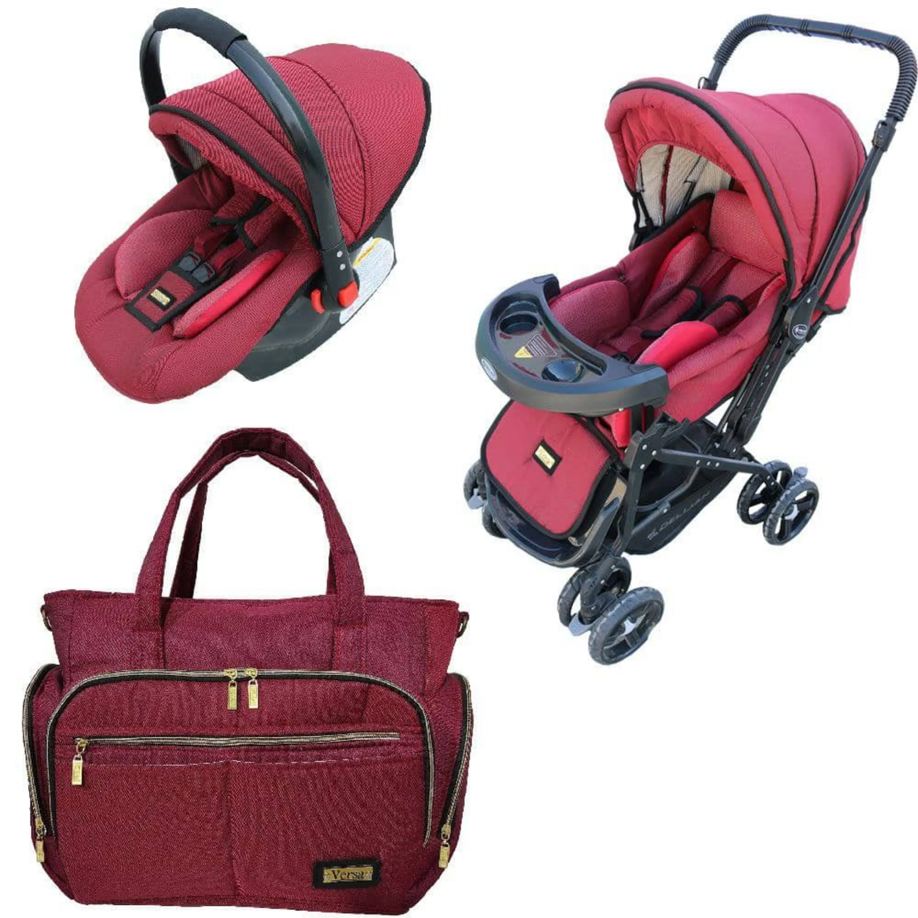 ست کالسکه دلیجان قرمز 